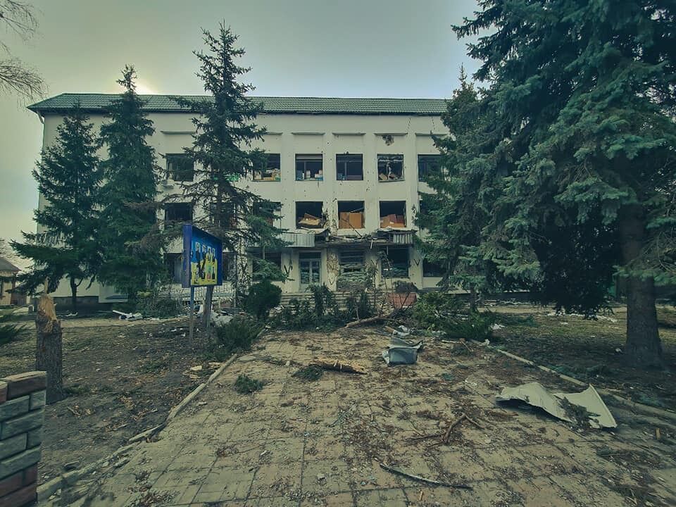 Уничтоженная российскими оккупантами Бородянка, 5 апреля 2022 года