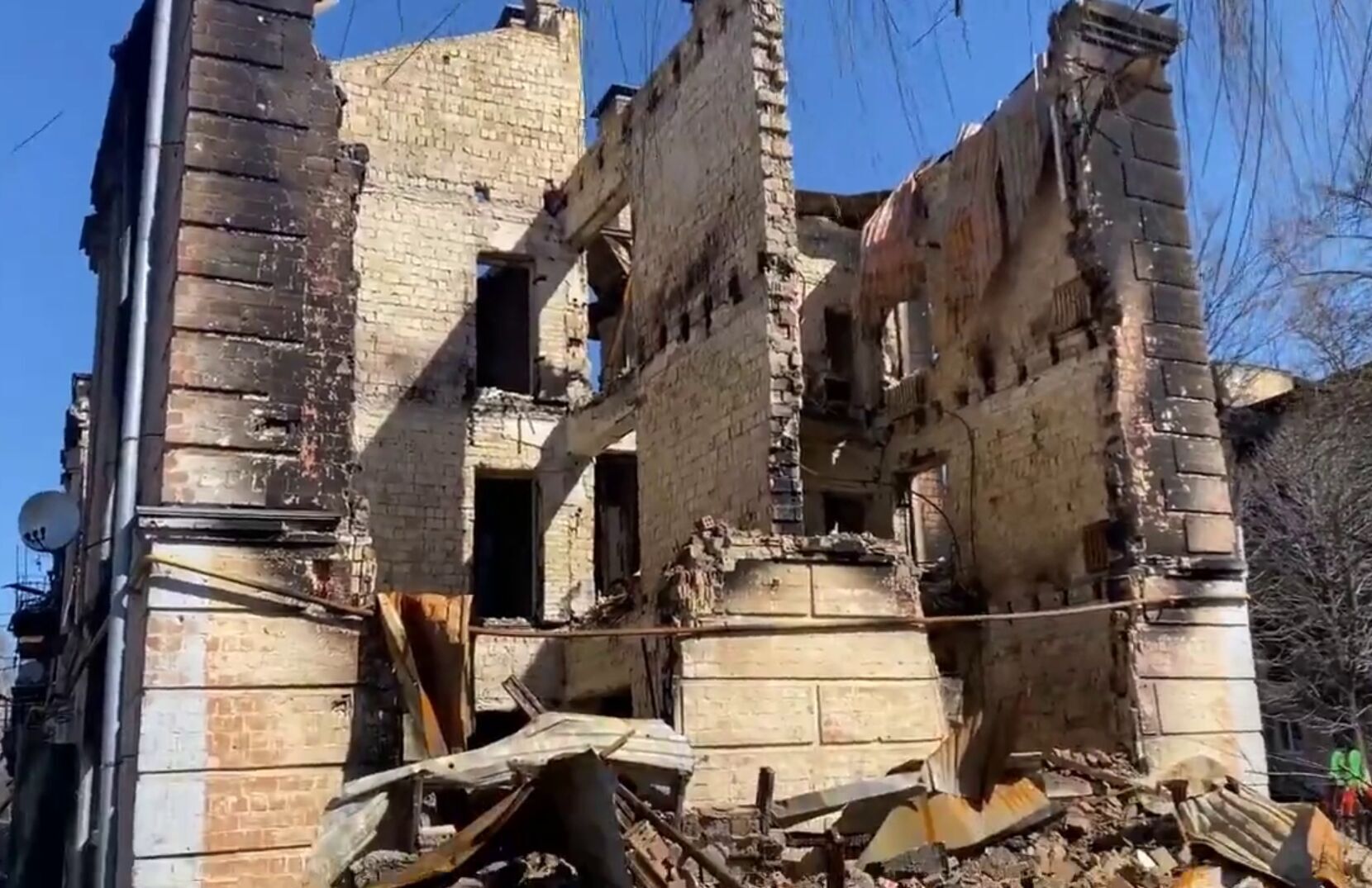 Разрушенные дома Гостомеля.