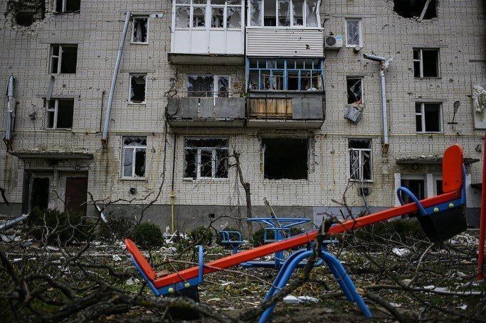 Результати обстрілів російськими воєнними українських міст.