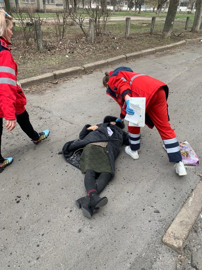 Фото с места обстрела в Угледаре