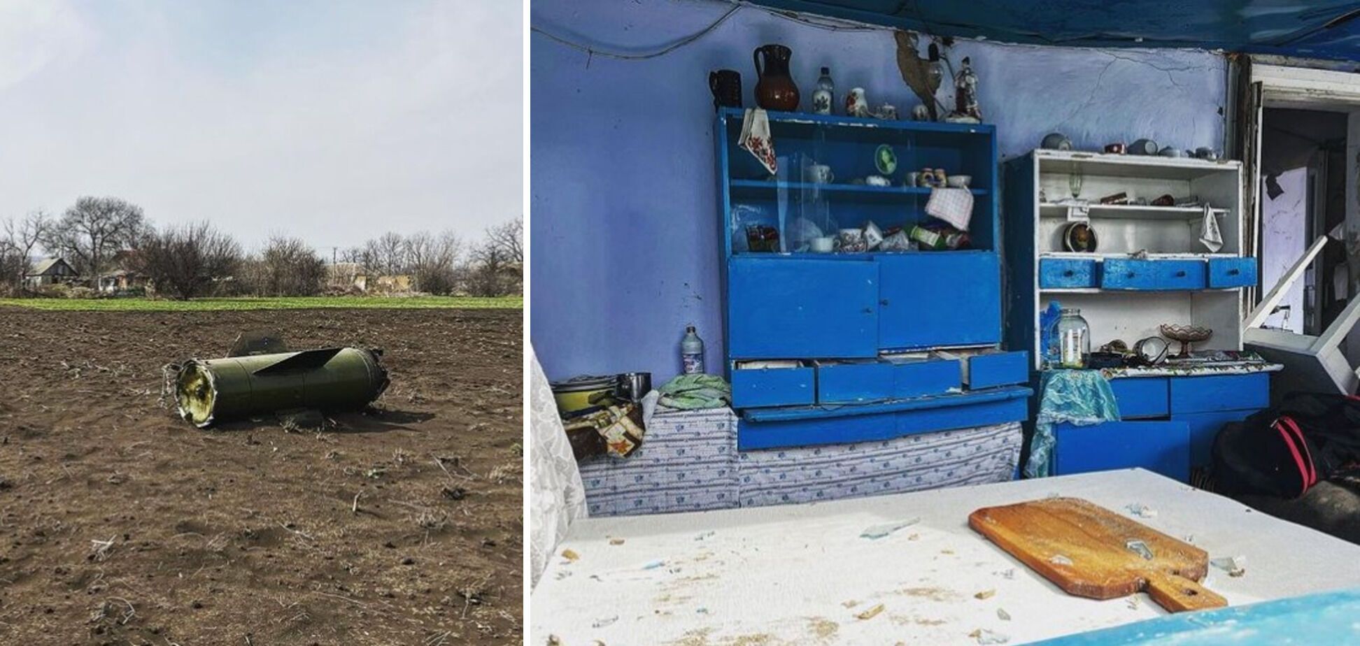 Наслідки обстрілів військами РФ села на Миколаївщині