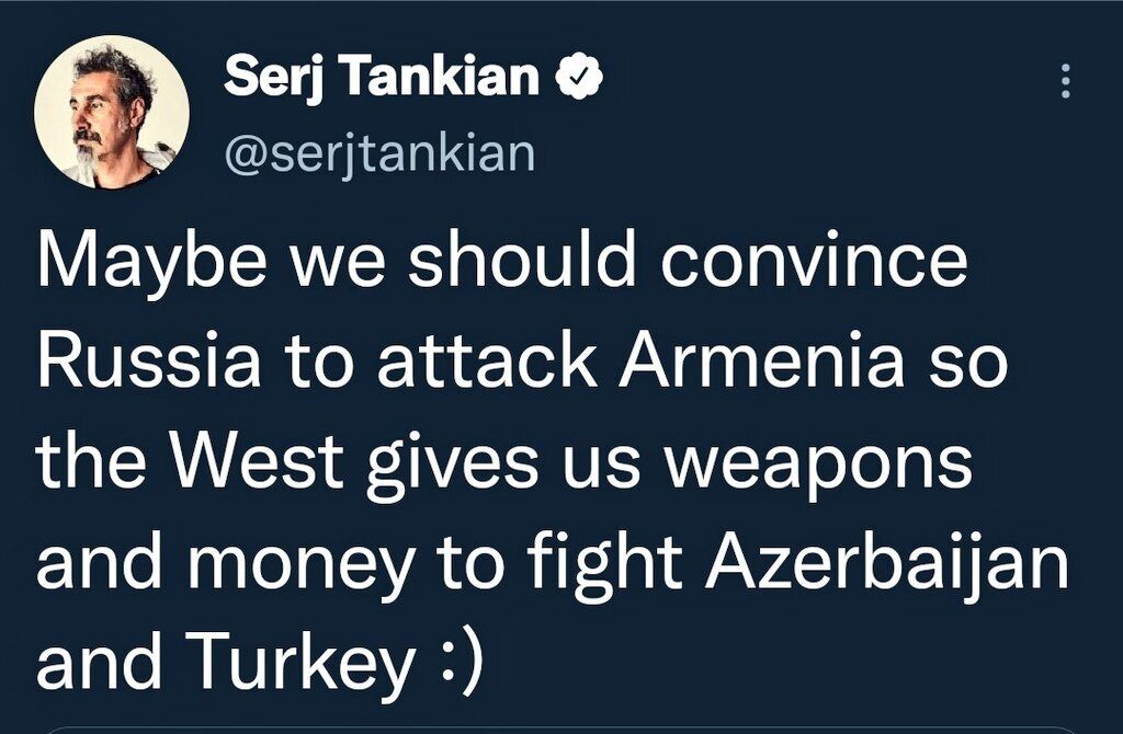 Серж Танкян запропонував Росії напасти на Вірменію.