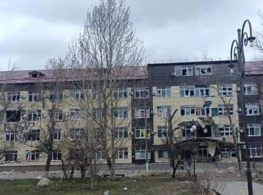 Знищена окупантами Рубіжанська лікарня