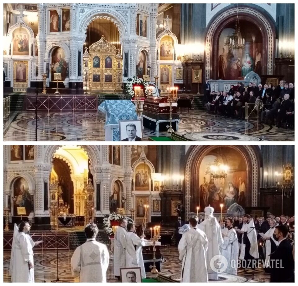 Отпевание Владимира Жириновского в храме РПЦ
