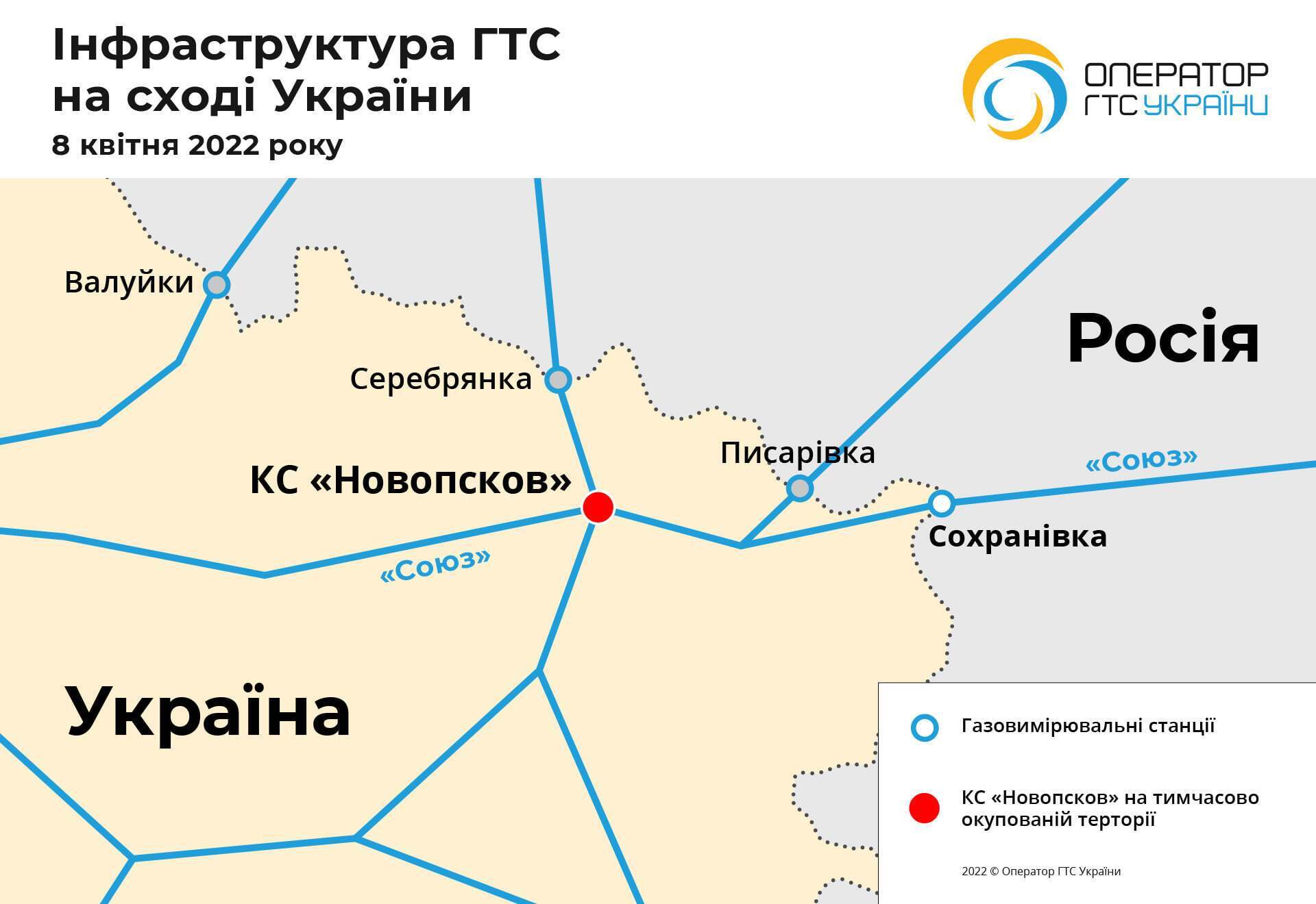 Прекращение работы КС "Новопсков" остановит транзит через "Сохрановку"