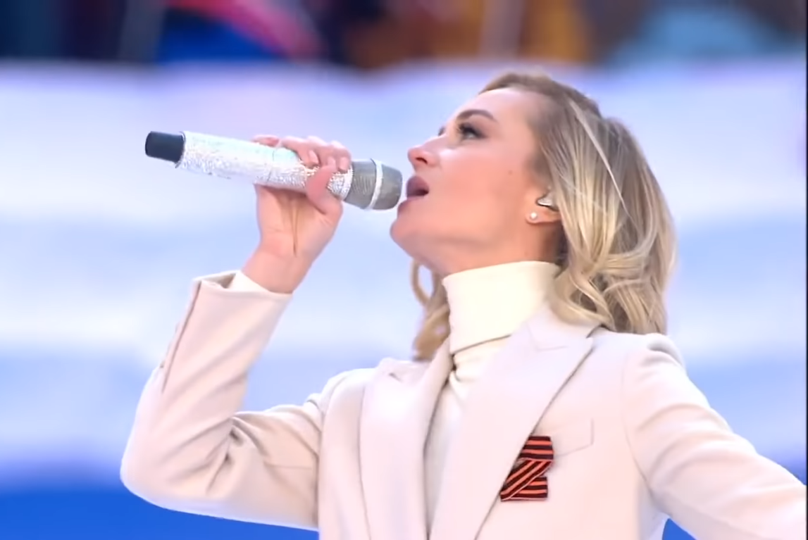 Гагаріна співає на підтримку окупації Криму