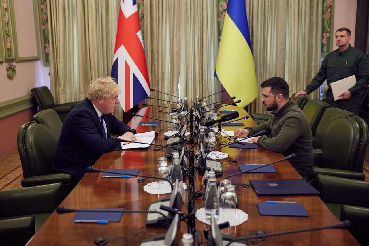 Санкции и оборонная поддержка Украины Великобританией, похоже, была главной темой встречи
