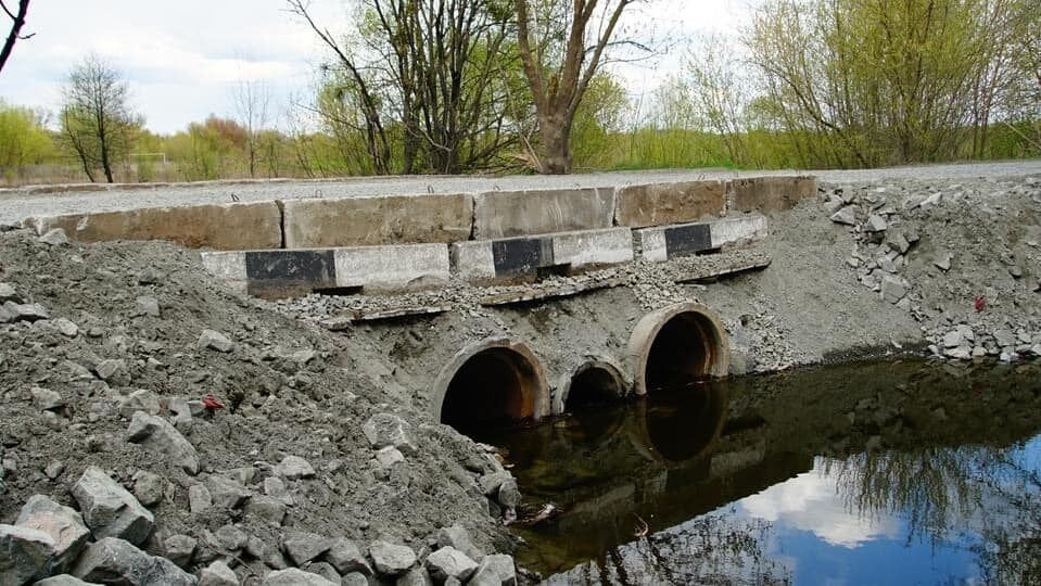 Один из временных мостов на КИевщине.