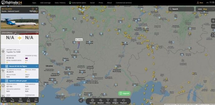 После взрывов из Белгорода вылетели три Ту-154