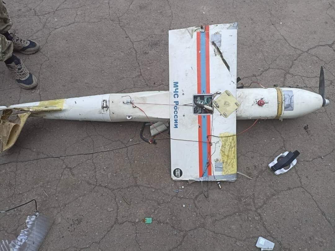 Сбитый в Донецкой области "Орлан-10", принадлежащий МЧС России
