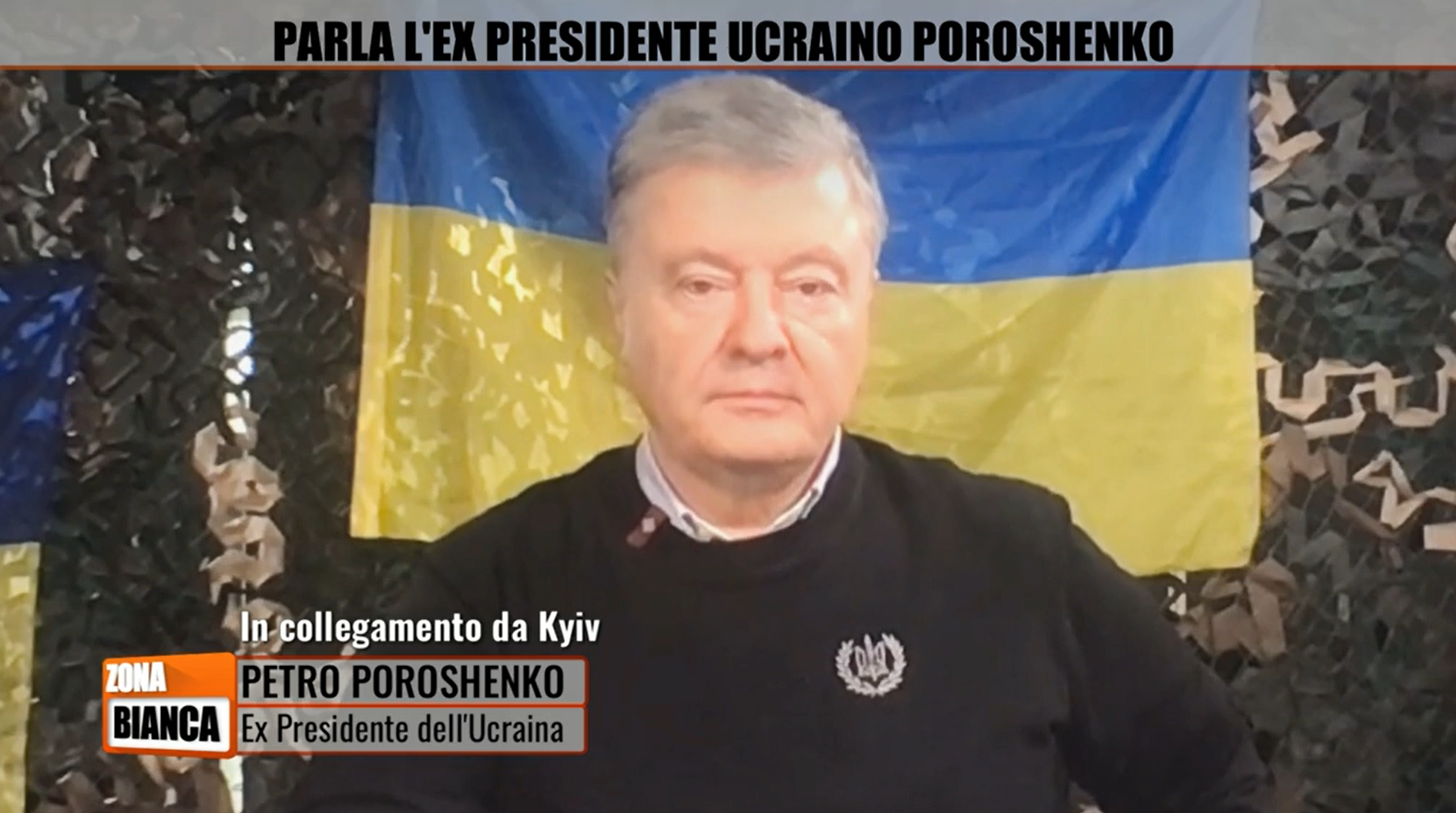 Петро Порошенко в ефірі телеканалу MEDIASET