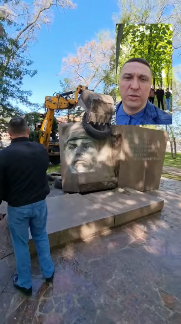 Начат демонтаж памятника советской милиции в Нежине