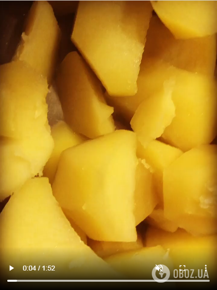 Отваривание картофеля для блюда