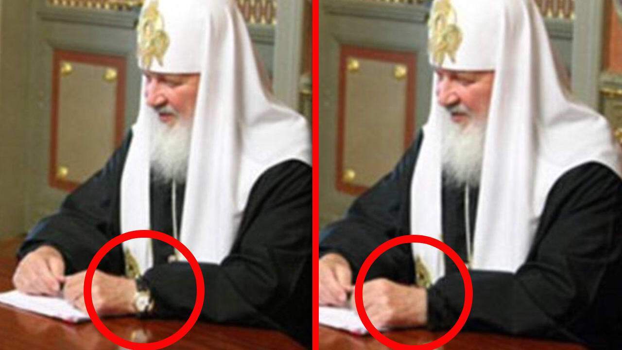 Часы патриарха Кирилла "пропали" при публикации фото на сайте РПЦ