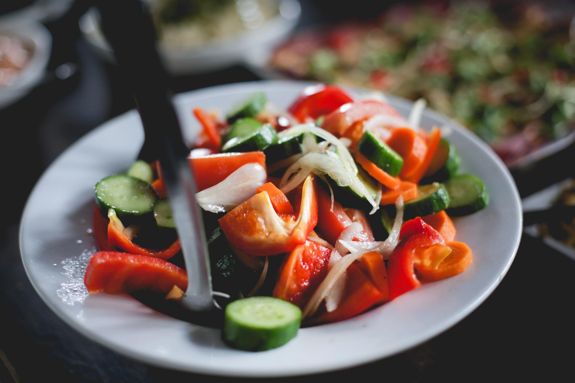 Полезный овощной салат