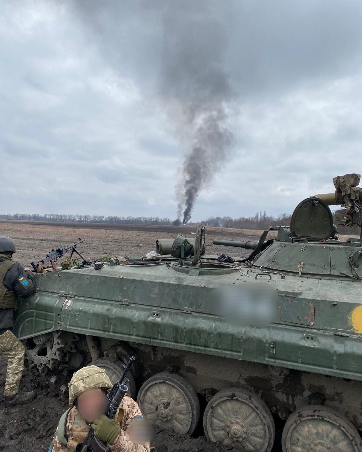 Знищення російської техніки на Чернігівщині.