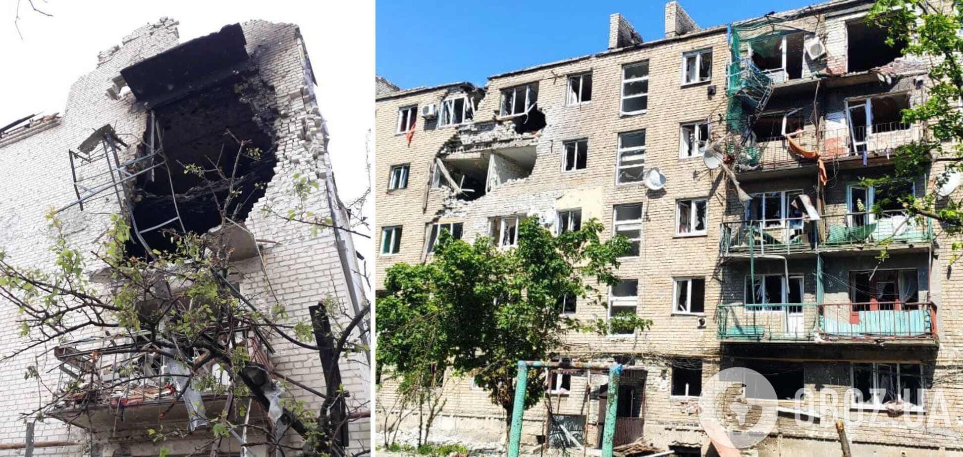 Последствия вражеских обстрелов на Луганщине