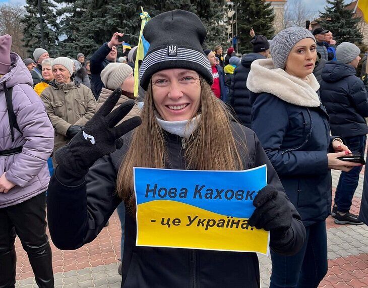 Ірина Петрова брала участь у мітингах проти окупантів