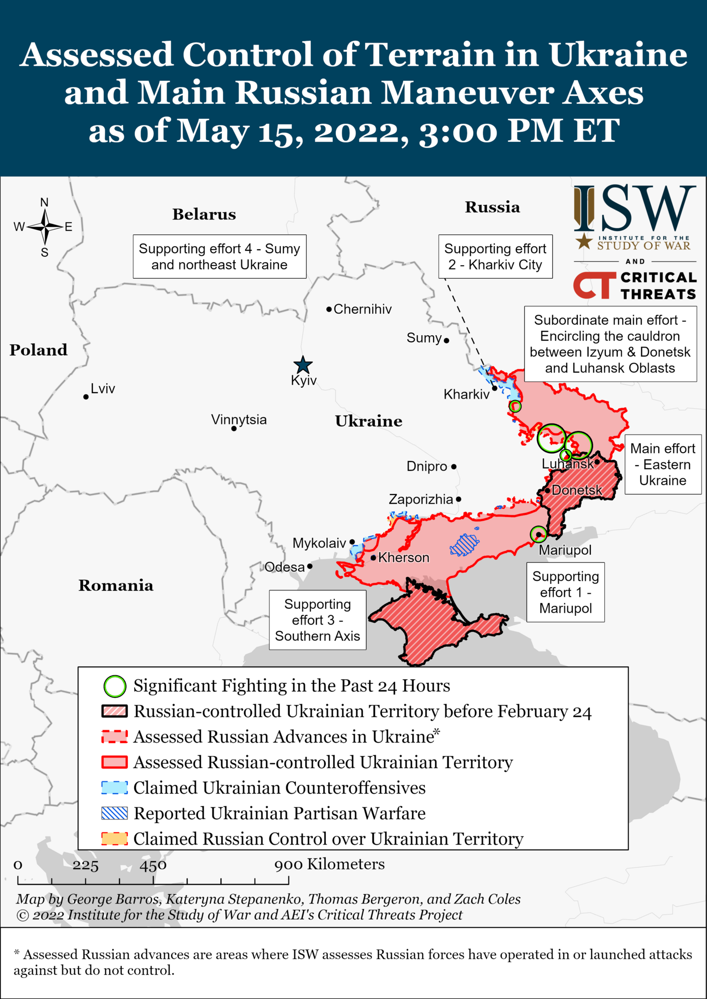 Карта війни в України від ISW
