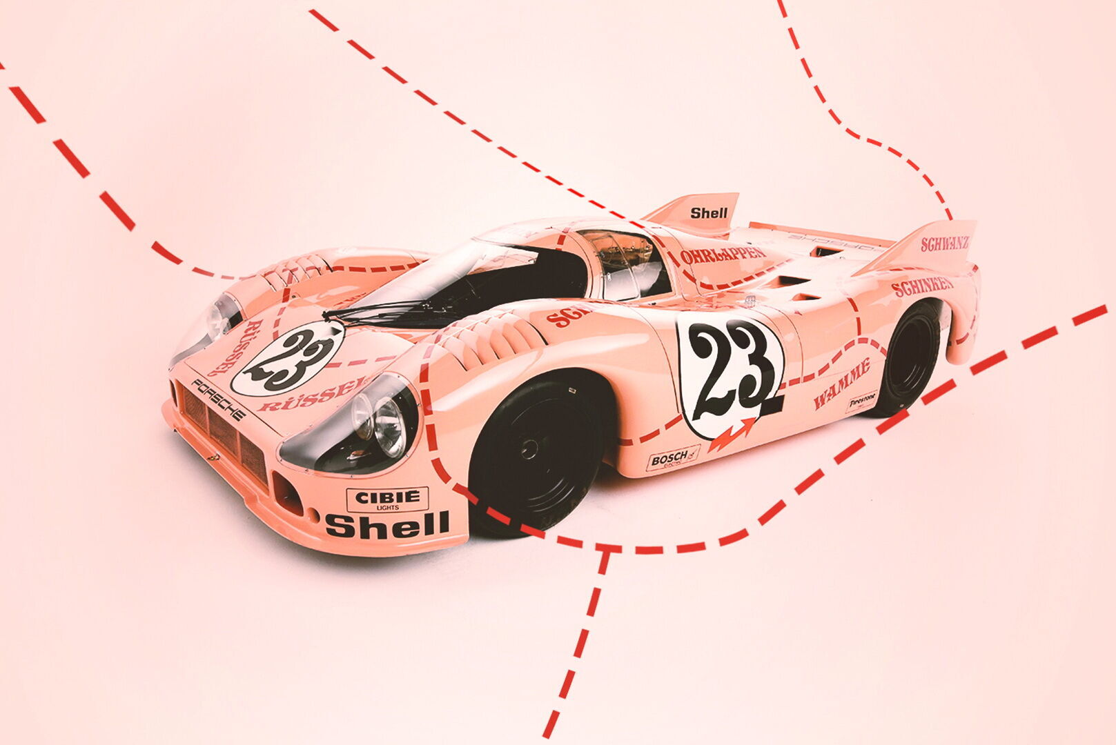 Porsche 914/20 "Pink Pig" брав участь у 1971 році в 24 годинах Ле-Мана