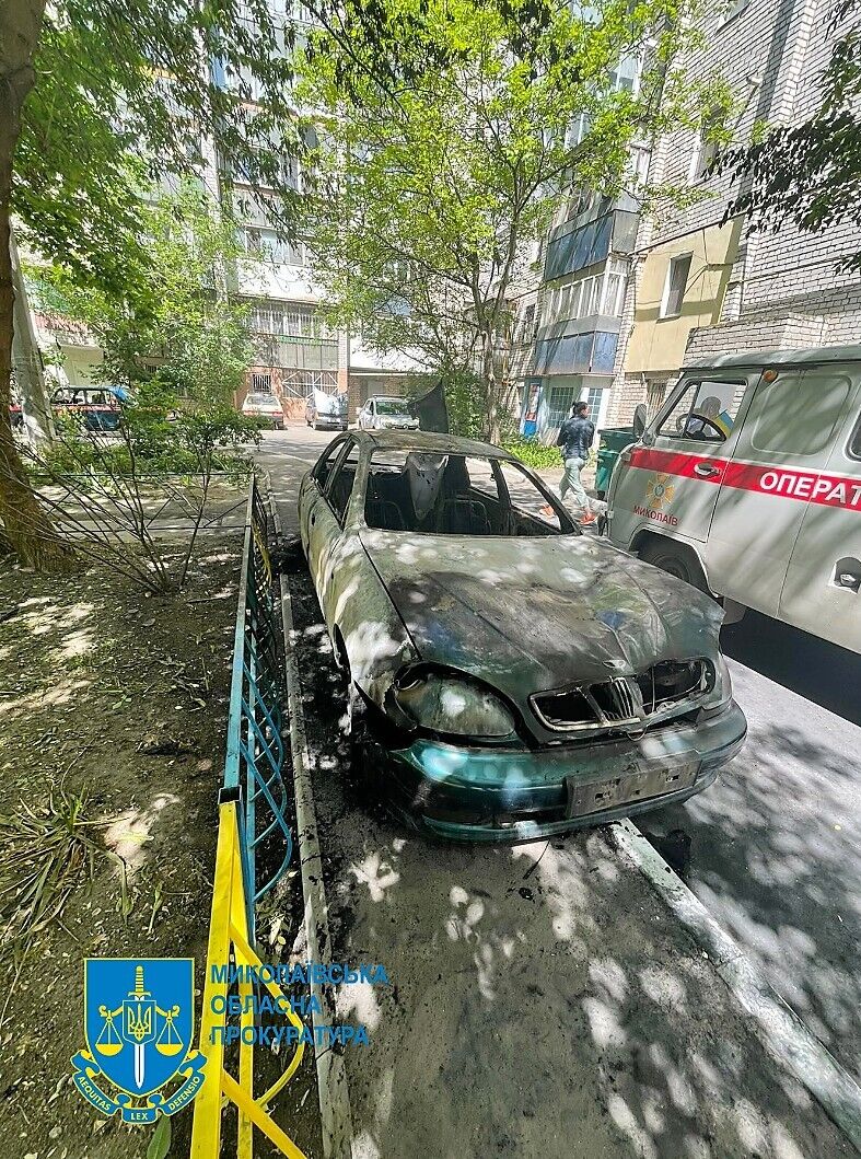 Внаслідок обстрілу згорів автомобіль