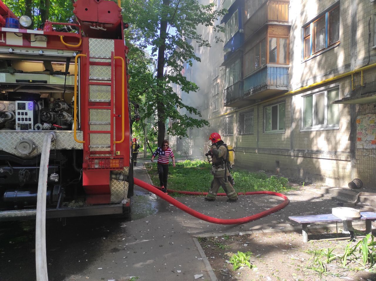 Пожар был локализован на площади 1200 квадратных метров.