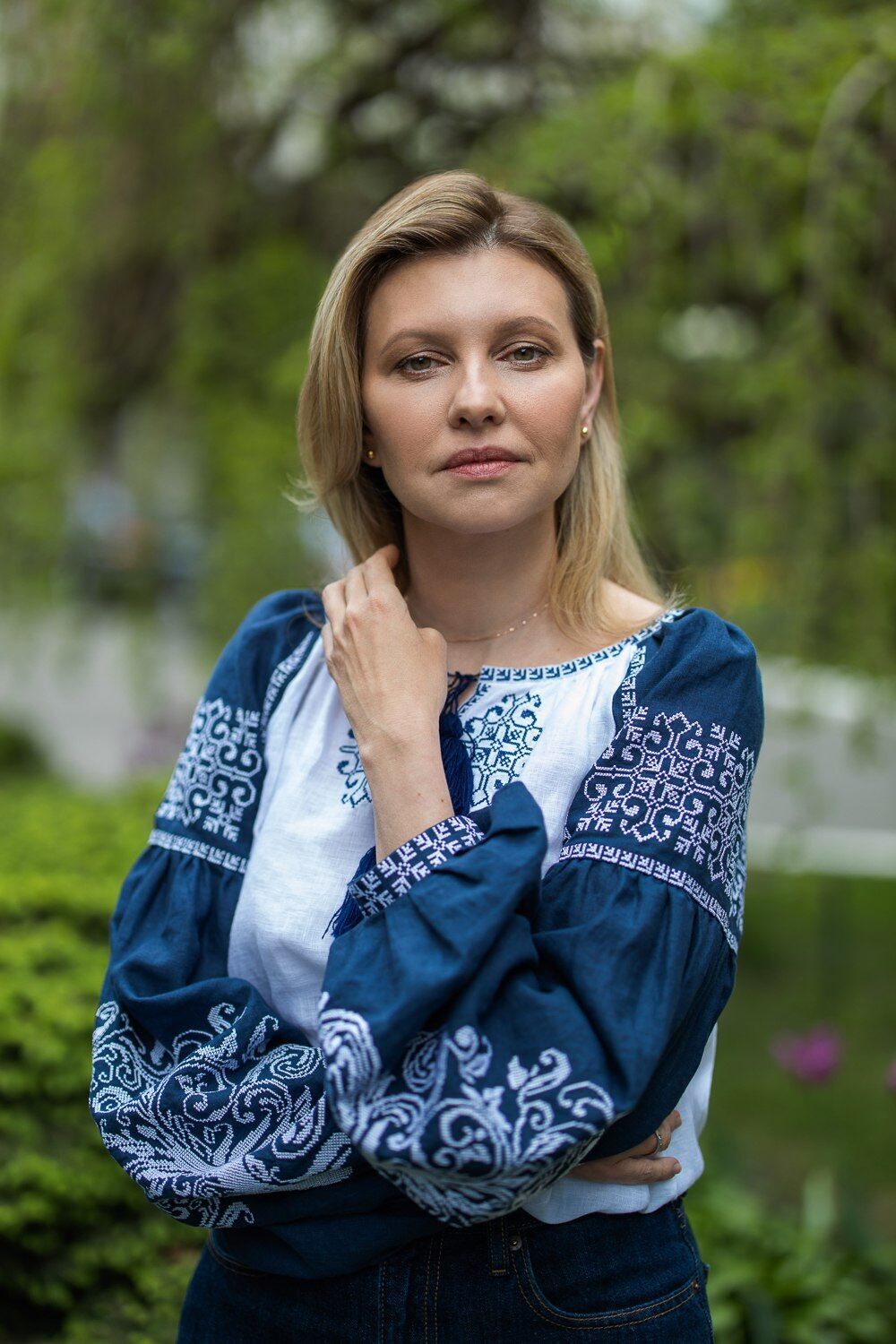 Елена Зеленская в вышиванке поздравила украинцев с праздником