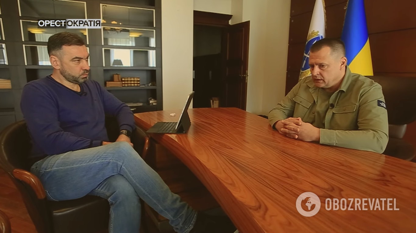 Орест Сохар и Борис Филатов на интервью