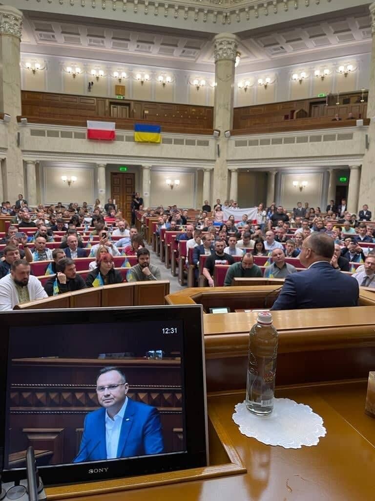 Выступление президента Польши в ВР.