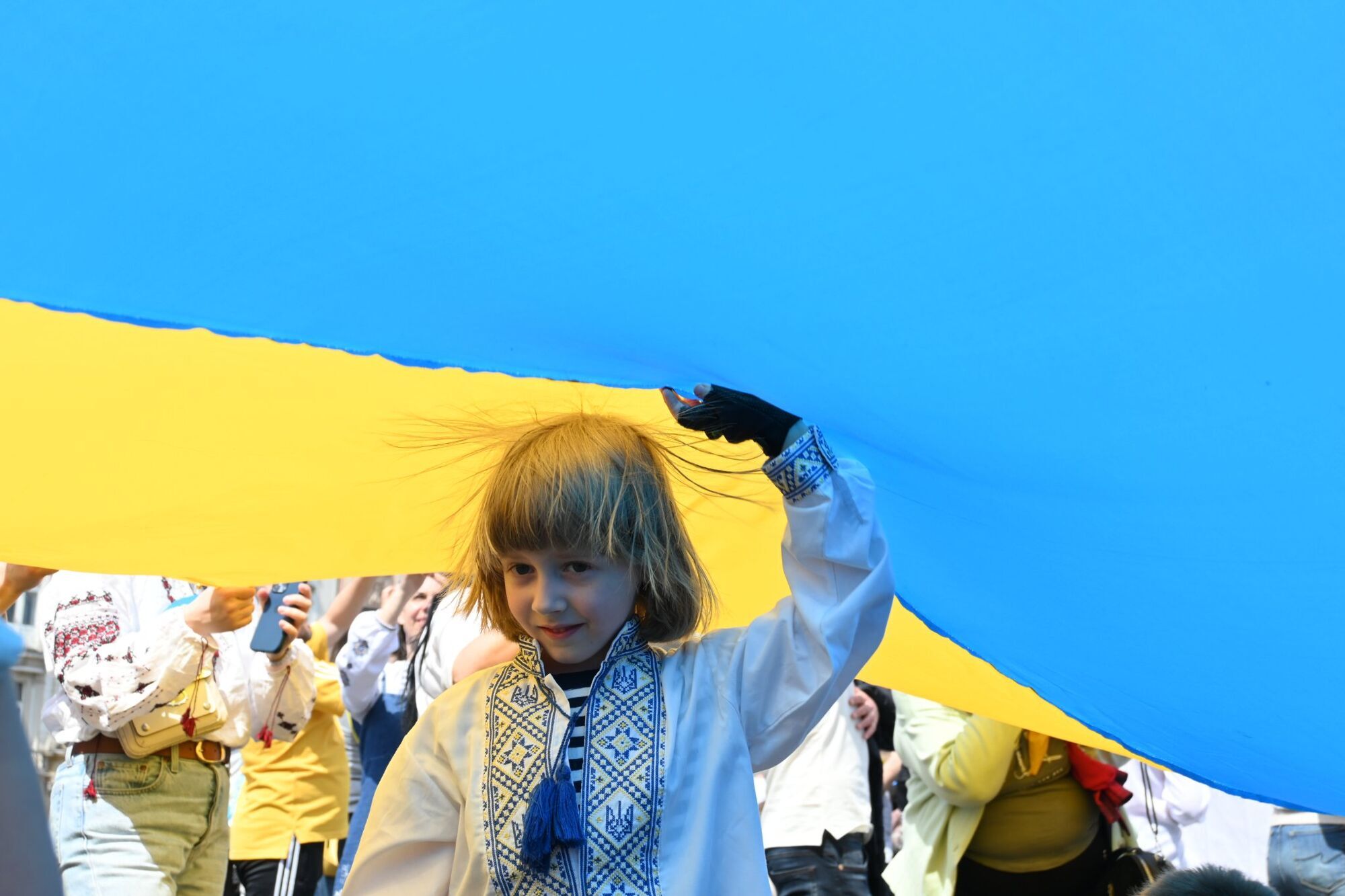 В акції взяли участь й українські діти