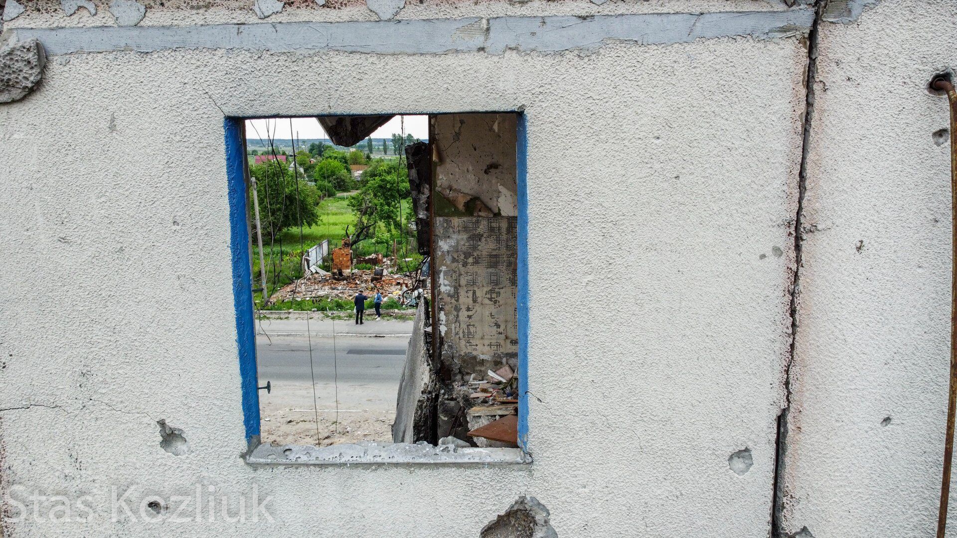 У селищі не залишилося жодного цілого будинку