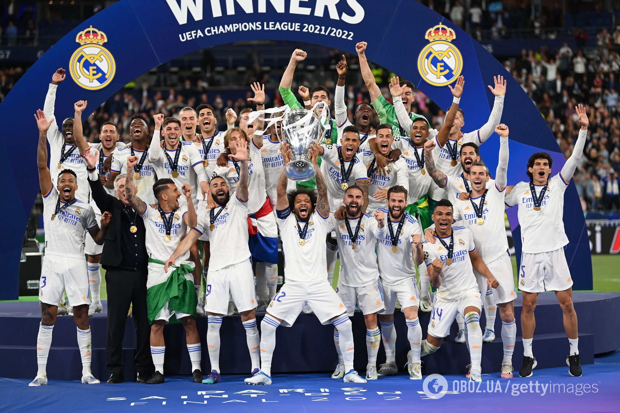 "Реал" выиграл Лигу чемпионов.