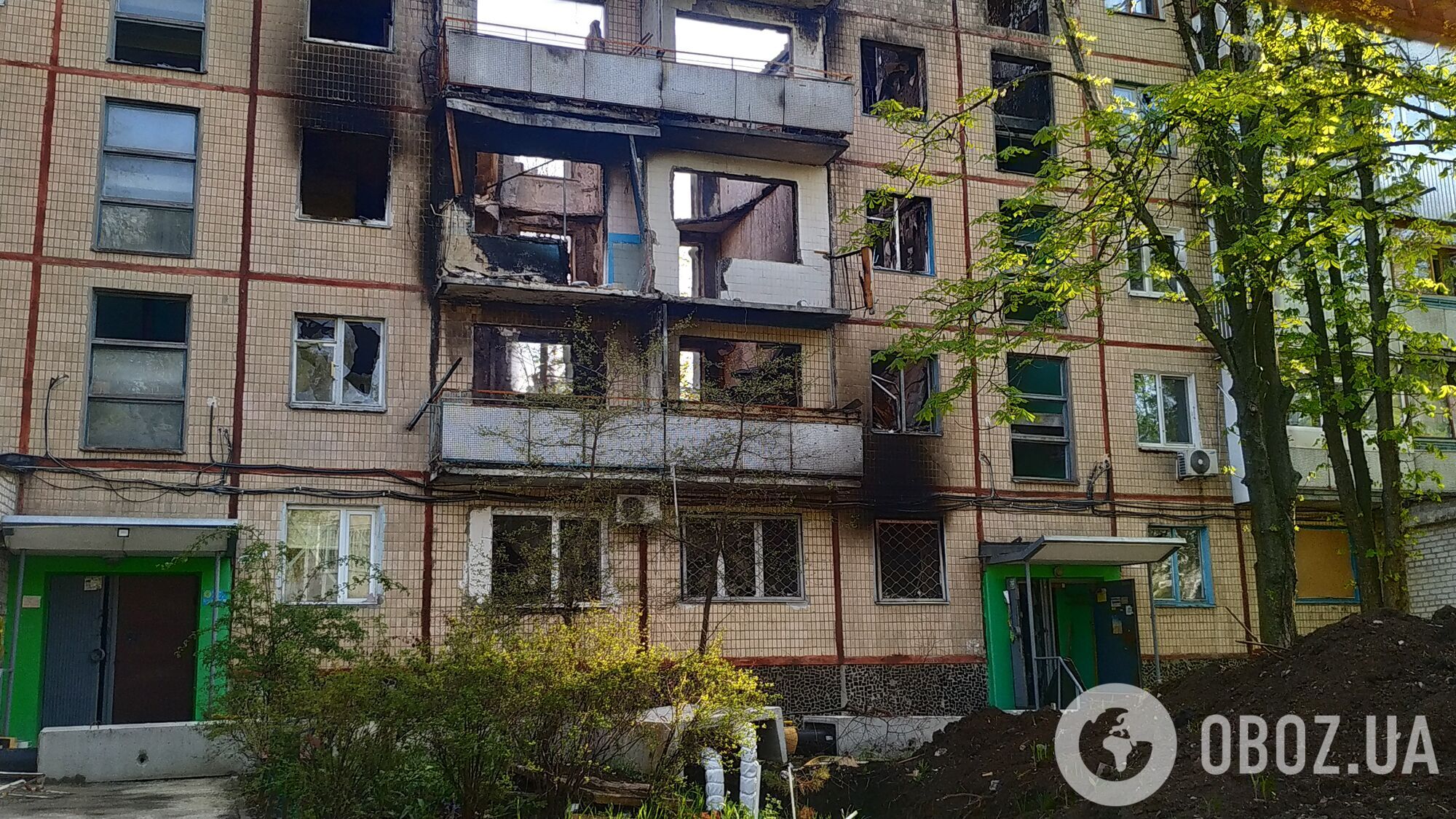 Разрушенный дом на Салтовке в Харькове