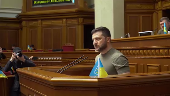Володимир Зеленський у парламенті.