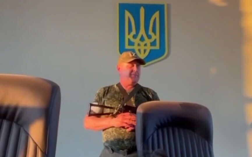 В'ячеслав Пономарьов у Лимані Донецької області.