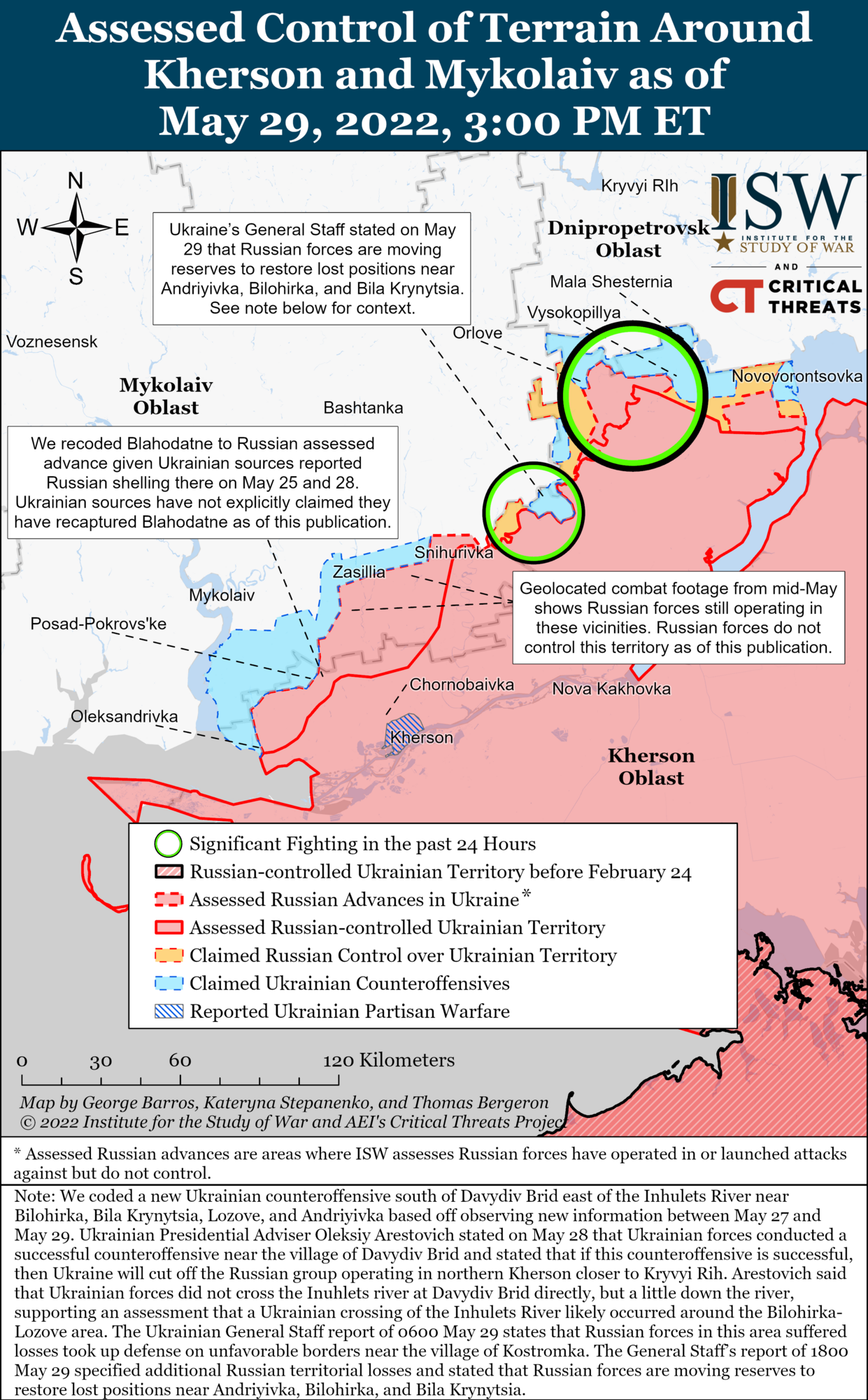 Контрнаступление украинских военных на Херсонщине срывает планы РФ на южном направлении