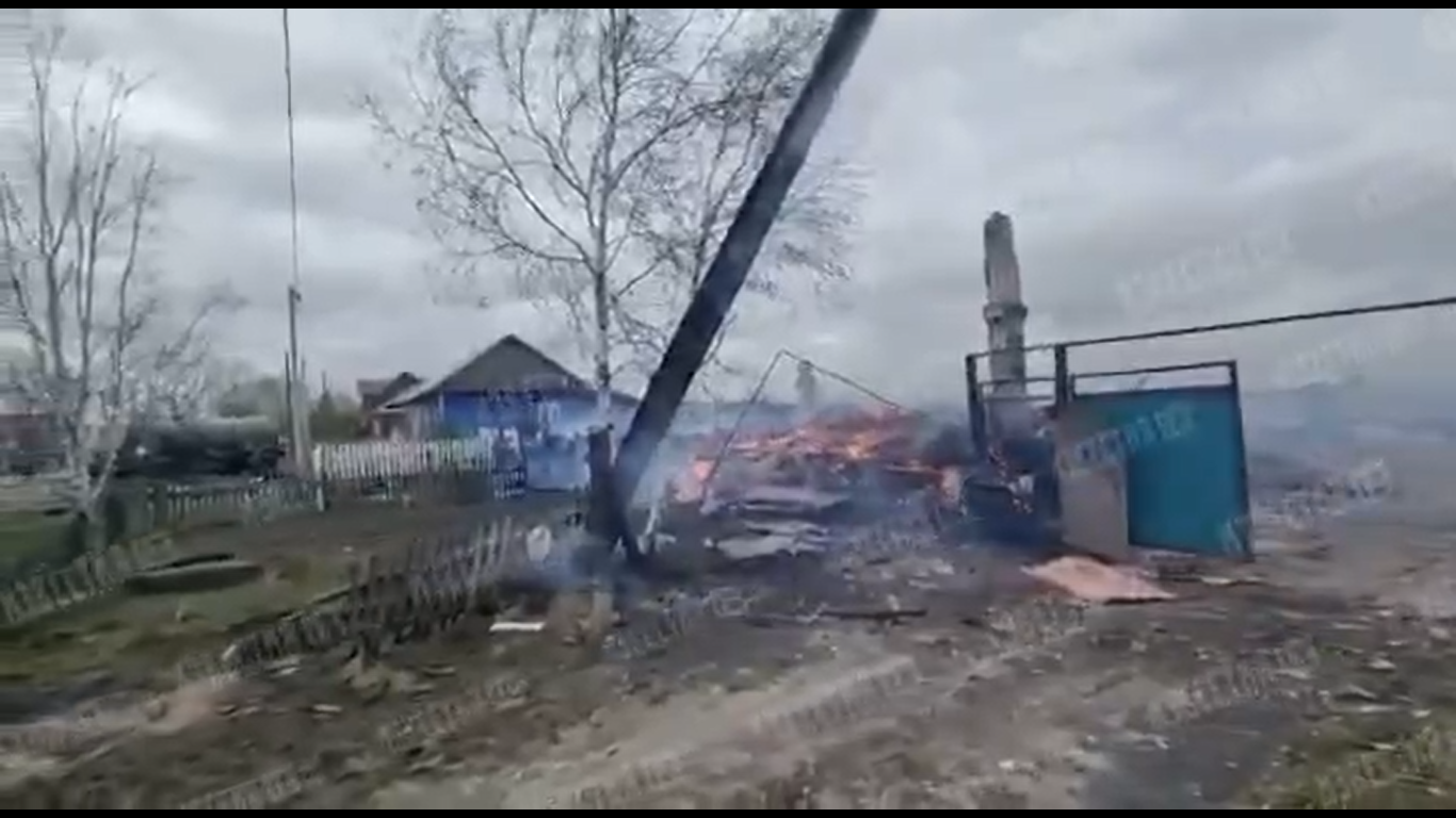 Пожежа в Омській області Росії