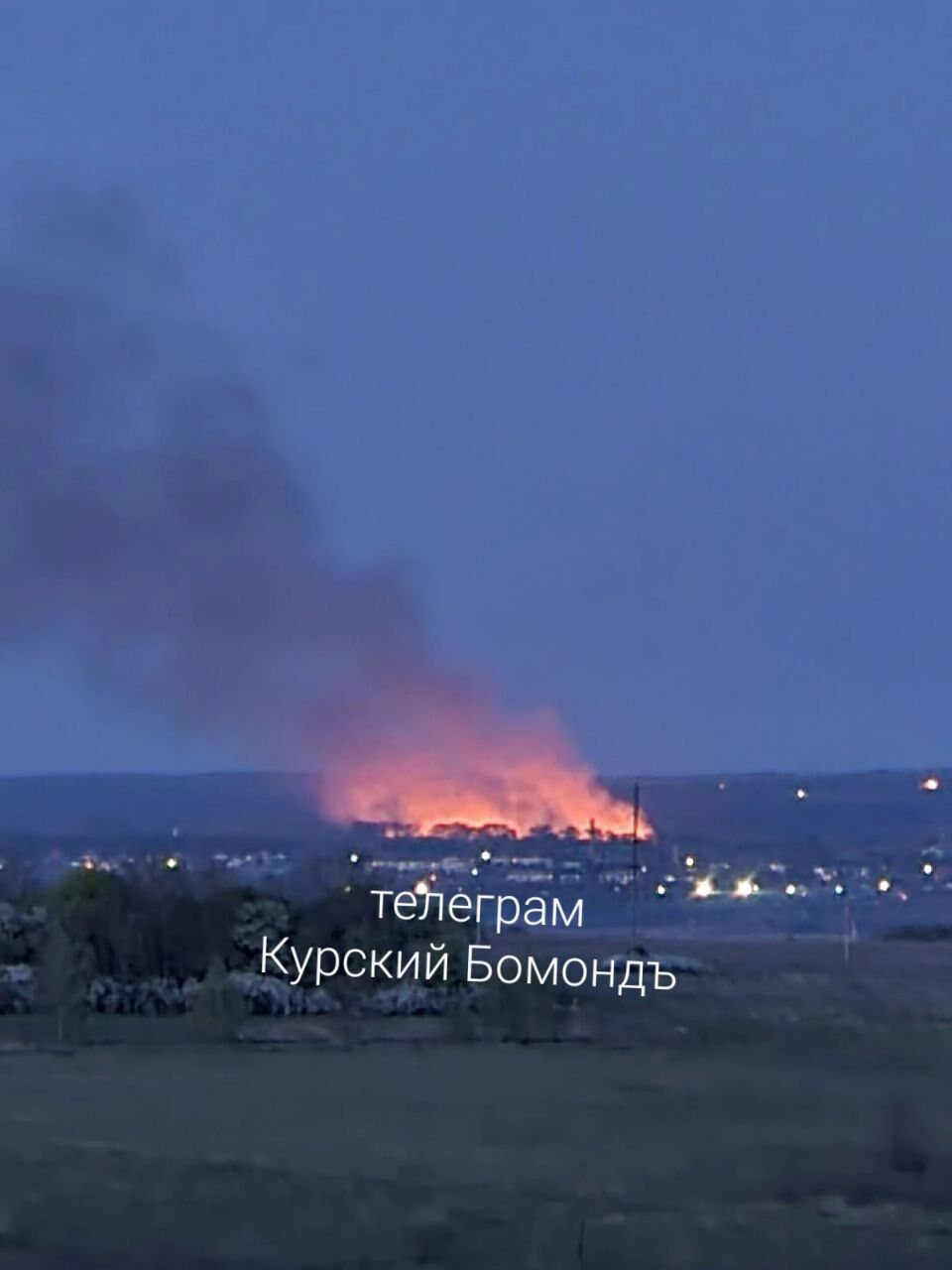 У Курській області горить очерет