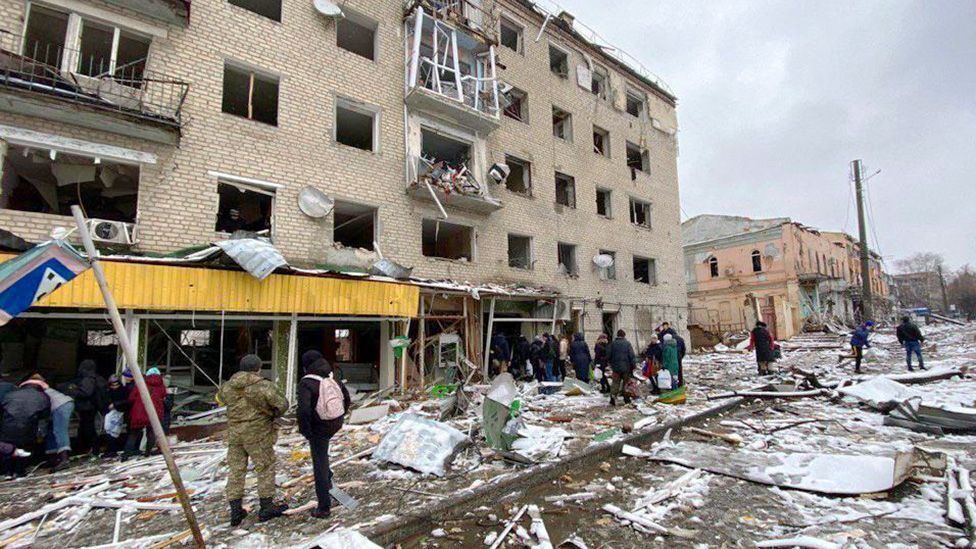 В Ізюмі люди ховалися у підвалах, щоб уникнути обстрілів і російських солдатів