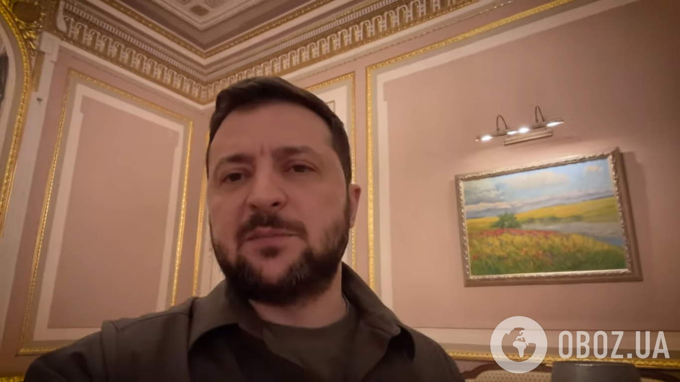 Зеленський у новому відео показав, який вигляд має Мар'їнський палац