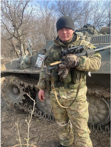 Командир разведроты танкового полка, старший лейтенант Александр Зотов