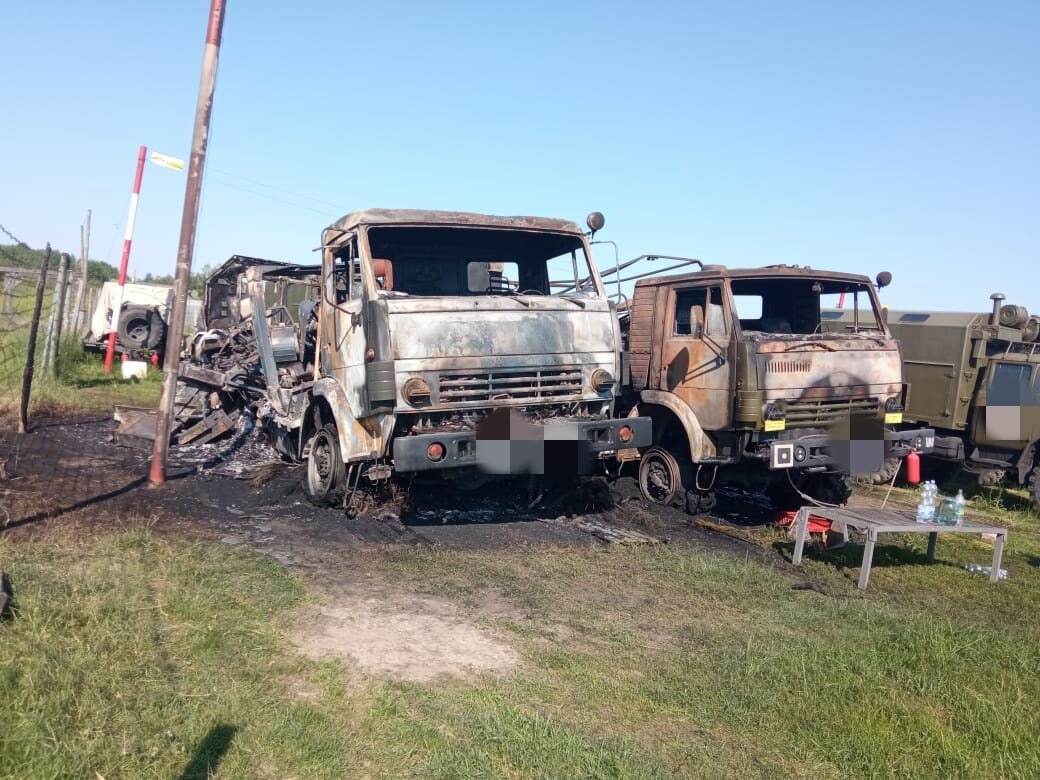 Результати пожежі на базі армії РФ у Брянській області