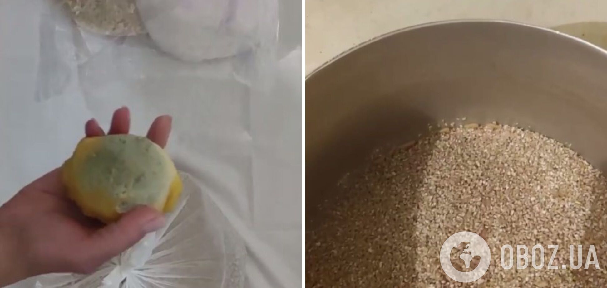 Усередині подарунка від влади РФ виявилися гнилий лимон та крупа з опаришем