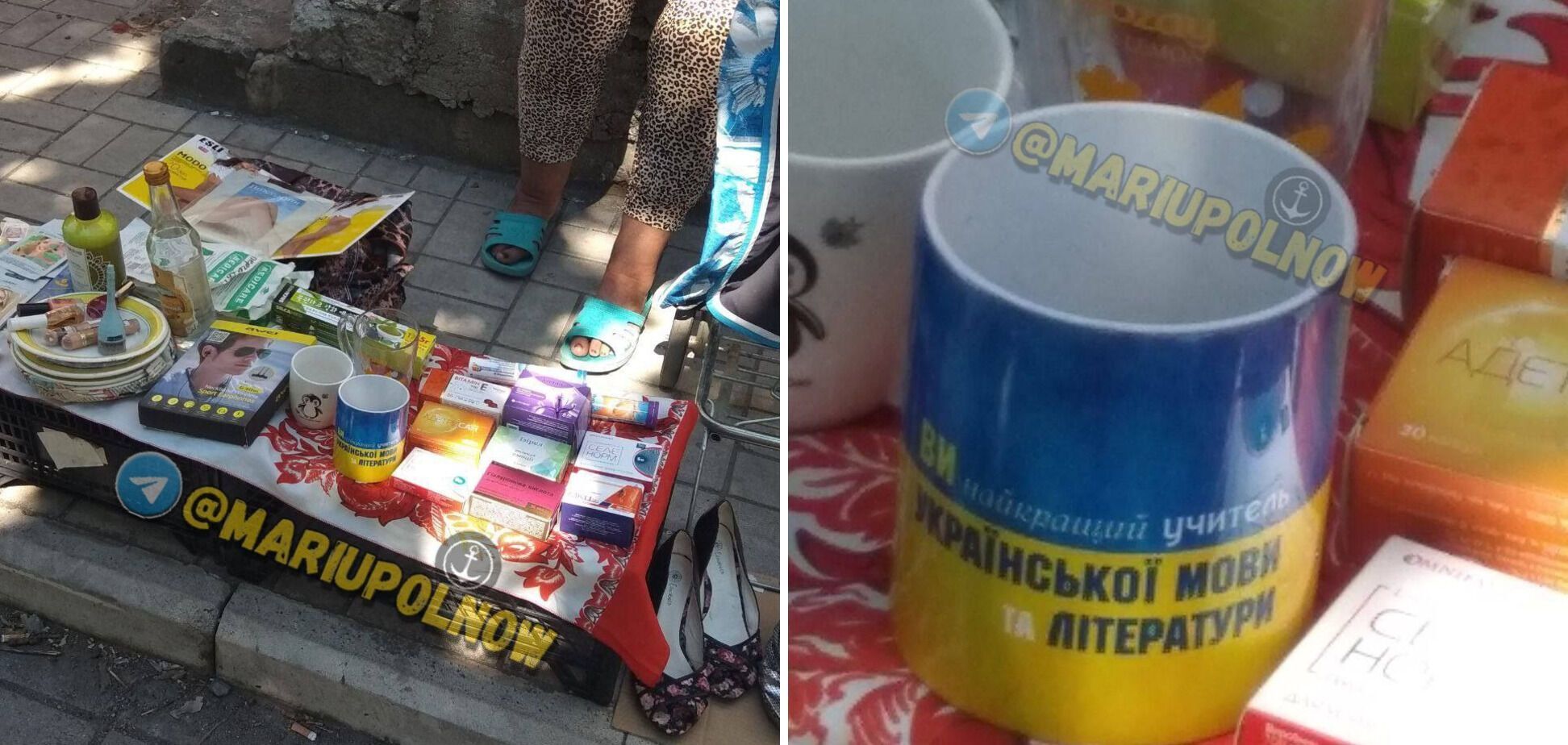 ''Вы лучший учитель украинского...'' Фото со стихийного рынка оккупированного Мариуполя тронуло сеть