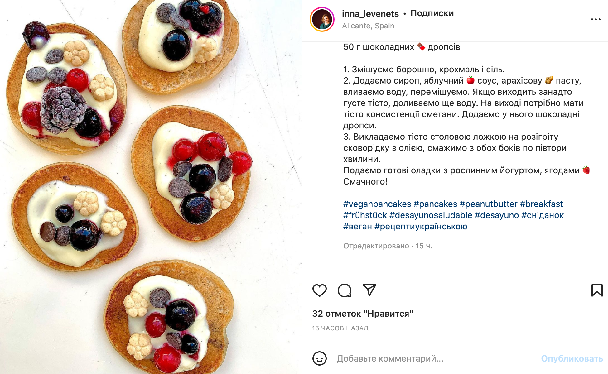Рецепт оладий на воде без яиц.