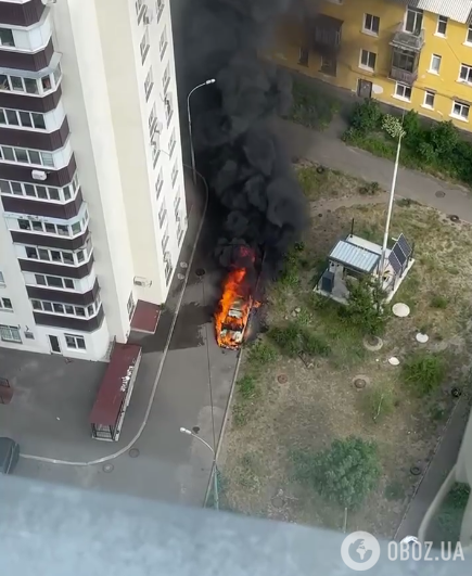 В Киеве взорвалось авто.