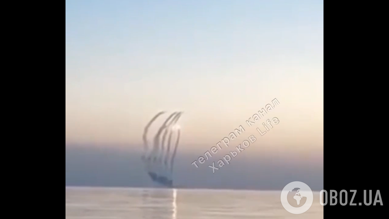 Запуск російських ракет з Чорного моря