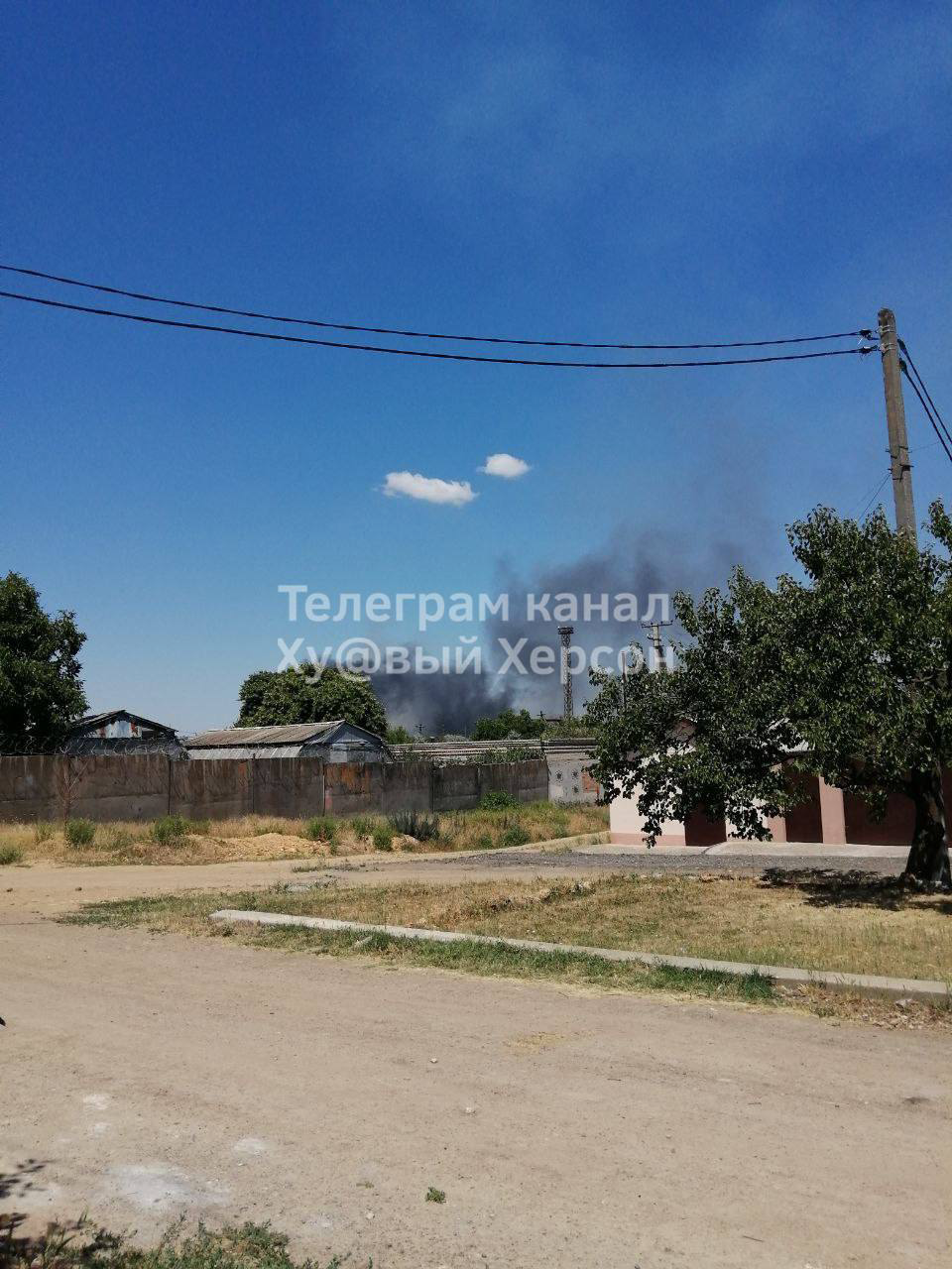 Пожар в Чернобаевке.