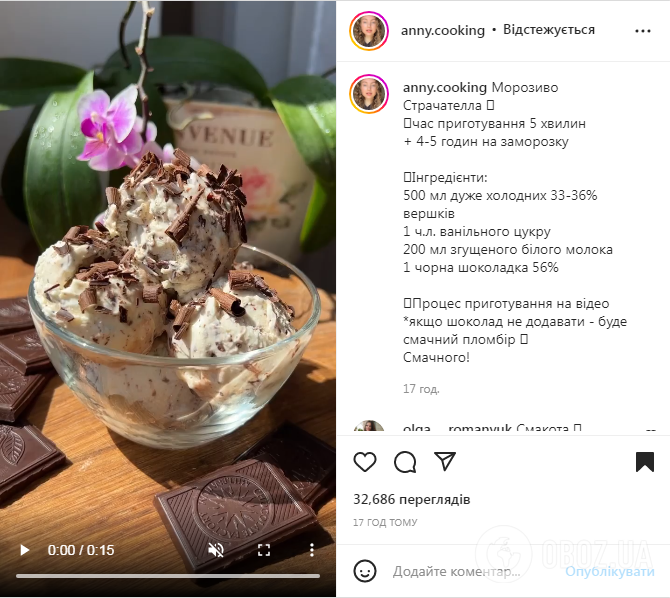 Вкусное домашнее мороженое ''Страчителла'': понадобится всего четыре ингредиента