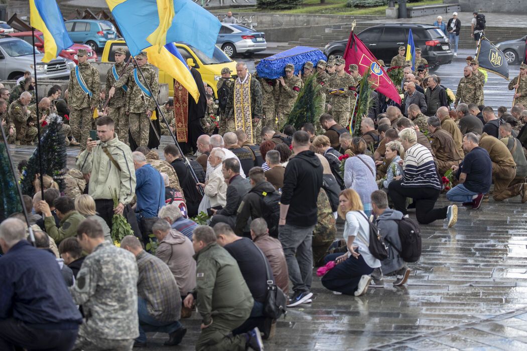 У Києві попрощалися із командиром батальйону "Карпатська січ".